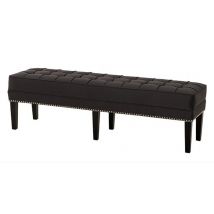 Casa Padrino Luxus Sitzhocker Chesterfield Leeds Dunkelgrau Hocker - MÃ¶bel Schlafzimmer Wohnzimmer - Luxus Kollektion