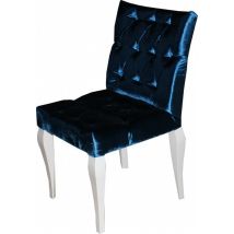 Casa Padrino Barock Esszimmer Stuhl Blau  - Designer Stuhl - Luxus QualitÃ¤t GH