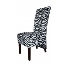 Casa Padrino Limited Edition Designer Chesterfield Esszimmer Stuhl Zebra - Club Möbel