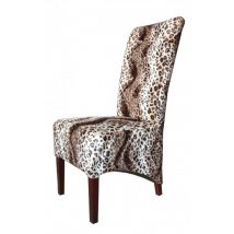 Casa Padrino Limited Edition Designer Chesterfield Esszimmer Stuhl Leopard - Club Möbel