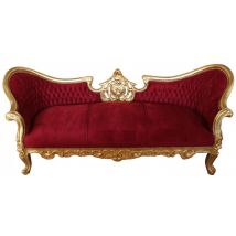 Barock Sofa Vampire Bordeaux/Gold- Limited Edition - Lounge Couch