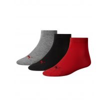 Puma Unisex Herren Damen Quarter Socken PLAIN - 3er Pack