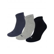 Puma Unisex Herren Damen Quarter Socken PLAIN - 3er Pack