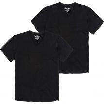 Pepe Jeans Herren V-Neck T-Shirt Aiden - Regular Fit - 2er Pack