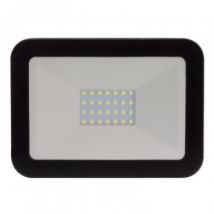 Foco Proyector LED 20W 120lm/W IP65 Slim Cristal Negro