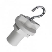 Gancho para Carril Trifásico Blanco