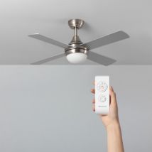 Ventilador de teto Pratacom luz regulável com controle remoto, estilo:Industrial 3 Anos: 36502
