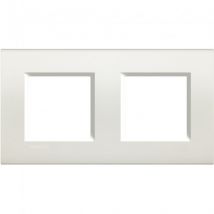 Placa Quadrada 2x2 Módulos BTicino Living Light LNA4802M2BI Blanco