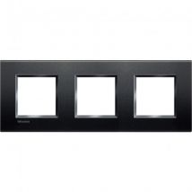 Placa Quadrada 3x2 Módulos BTicino Living Light LNA4802M3BI Tech