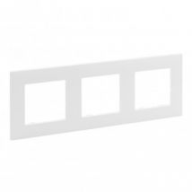Placa Embelezadora 3 Módulos LEGRAND Niloé Step 864_73 Branco