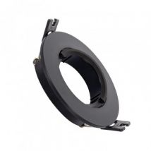 Aro Downlight Circular Basculante para Bombilla LED GU10 / GU5.3 Corte Ø 70 mm Negro