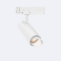 Foco Carril LED Trifásico 20W Fasano Cilindro Bisel No Flicker Regulable Blanco Blanco Cálido 2700K