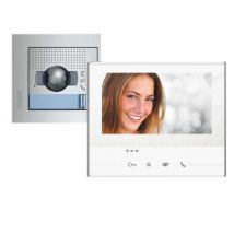 Kit Videoportero 1 Vivienda 2 Hilos con Placa SFERA NEW y Monitor CLASSE 300 X13E TEGUI 376171 Blanco