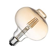 Bombilla Filamento LED E27 6W 550 lm G125 Regulable Ámbar