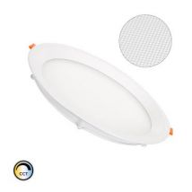 Placa LED 20W CCT Seleccionable Circular Slim Microprismático (UGR17) LIFUD Corte Ø 205 mm Instalación: