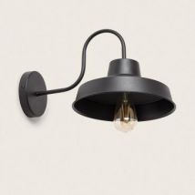 Lámpara de Pared Metal Peony Negro