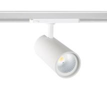 Foco LED New d'Angelo Branco 30W LIFUD para Carril Trifásico 3000K - 3500K