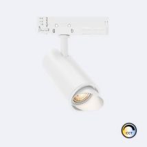 Foco Carril LED Trifásico 30W Fasano Cilíndrico Bisel CCT No Flicker Regulável DALI Branco (2700K - 3200K - 4000K)