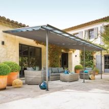 Toile de pergola (3,5 x 6 m) Belize Gris ardoise