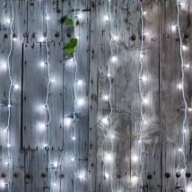 Rideau lumineux H2 m L2 m 96 LED Interconnectable Blanc froid