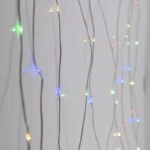 Rideau lumineux H1,90 m L1,90 m 400 Micro LED Multicolore