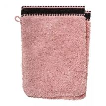 Lot de 2 gants de toilette coton (15 x 21 cm) Joia Rose