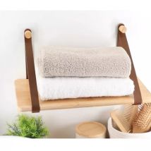 Etagère adhésive bambou (40 x H20 cm) Easy Chic Caramel - meuble de salle de bain