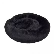 Rundes beruhigendes Kissen Fluffy D95 cm Schwarz