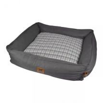 Panier rectangle pour chat et chien Héritage L75 cm Gris