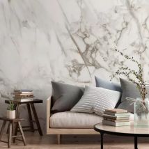 Selbstklebende Tapete (321 x 260 cm) Brown Jasper Grau