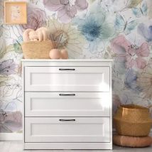 Selbstklebende Tapete (321 x 260 cm) Florelie Mehrfarbig