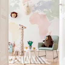 Selbstklebende Tapete (321 x 260 cm) Cute World Mehrfarbig