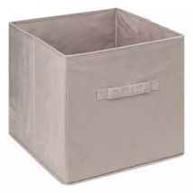 Opbergbox (31 x 31 cm) Velours Linnenkleur