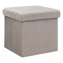 Opvouwbare hocker velours Jack Linnenkleur
