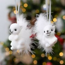 2er Set Eichhörnchen Anhänger Pilou Weiß