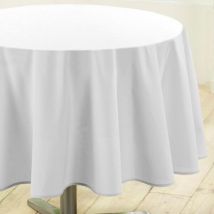 Nappe ronde anti tache (D180 cm) Essentiel Blanche