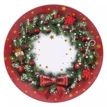 Set di 12 sottopiatti Corona di Natale Multicolore