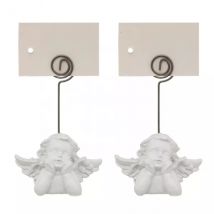 Set di 2 segnaposto Chérubin Bianco