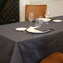 Tafelkleed rechthoekig (L300 cm) Etincelle Antraciet