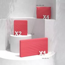 Housses de coussin de remplacement pour salon de jardin Calvi 4 places - Rouge