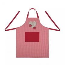 Tablier de cuisine avec poche Marianne Rouge