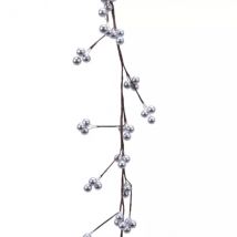 Guirlande de Baie laquée (130 cm) Célénia Argent