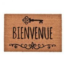 Paillasson Coco ( 40 x 60 cm) Bienvenue Beige