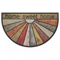 Tapis d'entrée extérieur demi-lune (45 x 75 cm) Home Multicolore