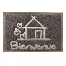 Tappeto d'ingresso (60 cm) Bienvenue Grigio