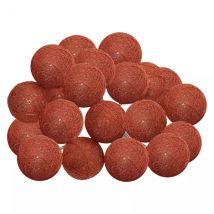 Guirlande lumineuse déco 20 boules 4,35 m Terracotta