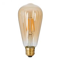 Lichtbron LED filament druppel Amberkleurig