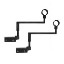 Set van 2 steunen voor Fix'vit (L180 - D20 mm) Zwart
