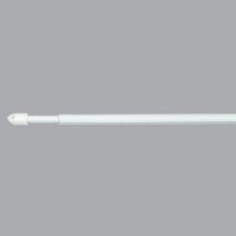 Juego de 2 barras extensibles redondas (60 a 80 cm) Blanco