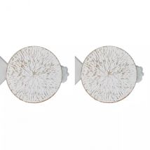 Lot de 2 pinces rideau Archi Blanc
